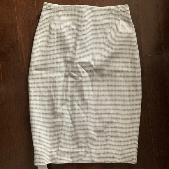 MM Lafleur New York Cobblehill Skirt Microjacquard Print Pencil Skirt US 4 - Picture 4 of 9